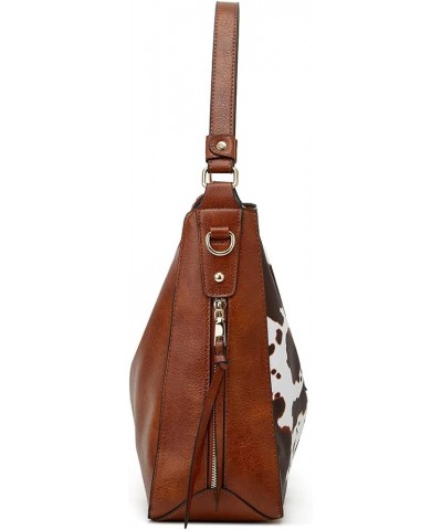 Ladies Bags,Handbags,Large-capacity Handbags Single shoulder bag Crossbody bag Vintage style Brown Cow Stripes $17.95 Shoulde...