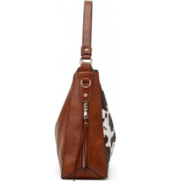 Ladies Bags,Handbags,Large-capacity Handbags Single shoulder bag Crossbody bag Vintage style Brown Cow Stripes $17.95 Shoulde...