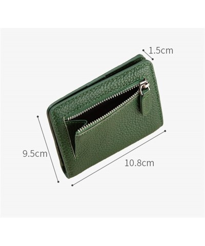 Large Capacity Leather Zipper Wallet Double Fold Wallet Super Strong Stitching Slot Wallet Gift Buckle Wallet (Color : Pink, ...