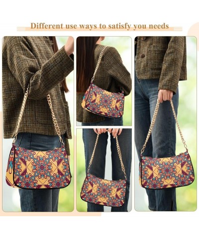 Women Handbag Purses Turquiose Floral Chain Shoulder bag Chain Clutch Tote Handbags Hobo Shoulder Bag Pattern 427 $14.10 Shou...