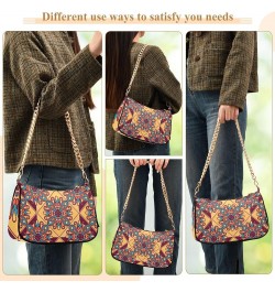 Women Handbag Purses Turquiose Floral Chain Shoulder bag Chain Clutch Tote Handbags Hobo Shoulder Bag Pattern 427 $14.10 Shou...