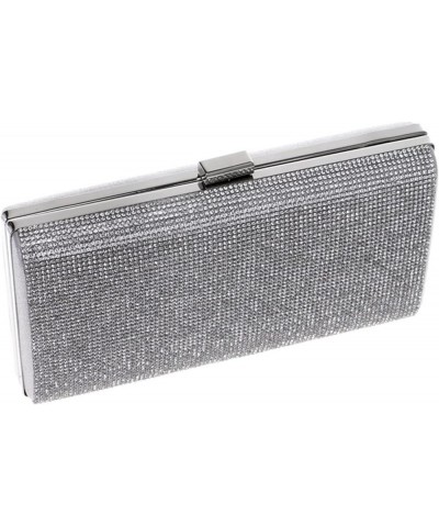 Color Splicing Dinner Bag Contracted Evening Bag Women's Clutch Single Shoulder Cross-body Bag Casual Delicate Bag Silver $37...