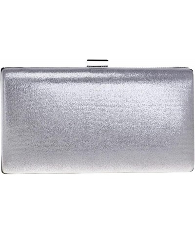 Color Splicing Dinner Bag Contracted Evening Bag Women's Clutch Single Shoulder Cross-body Bag Casual Delicate Bag Silver $37...