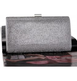 Color Splicing Dinner Bag Contracted Evening Bag Women's Clutch Single Shoulder Cross-body Bag Casual Delicate Bag Silver $37...