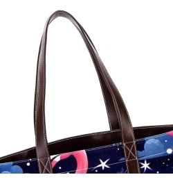 Flamingo Canvas Leather Mix Handbag, 13.3x4.7x12.2 in, Stylish and Spacious Tote Purse for Women $19.68 Totes