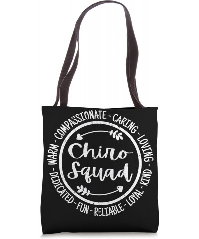 Chiro Squad Chiropractic Assistant Chiropractor Appreciation Tote Bag $12.50 Totes