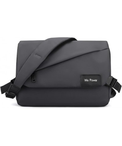 Nylon Messenger Bag for Men Crossbody Bag Casual Large Capacity Shoulder Bag Sling Business Bag Grey $24.31 Totes