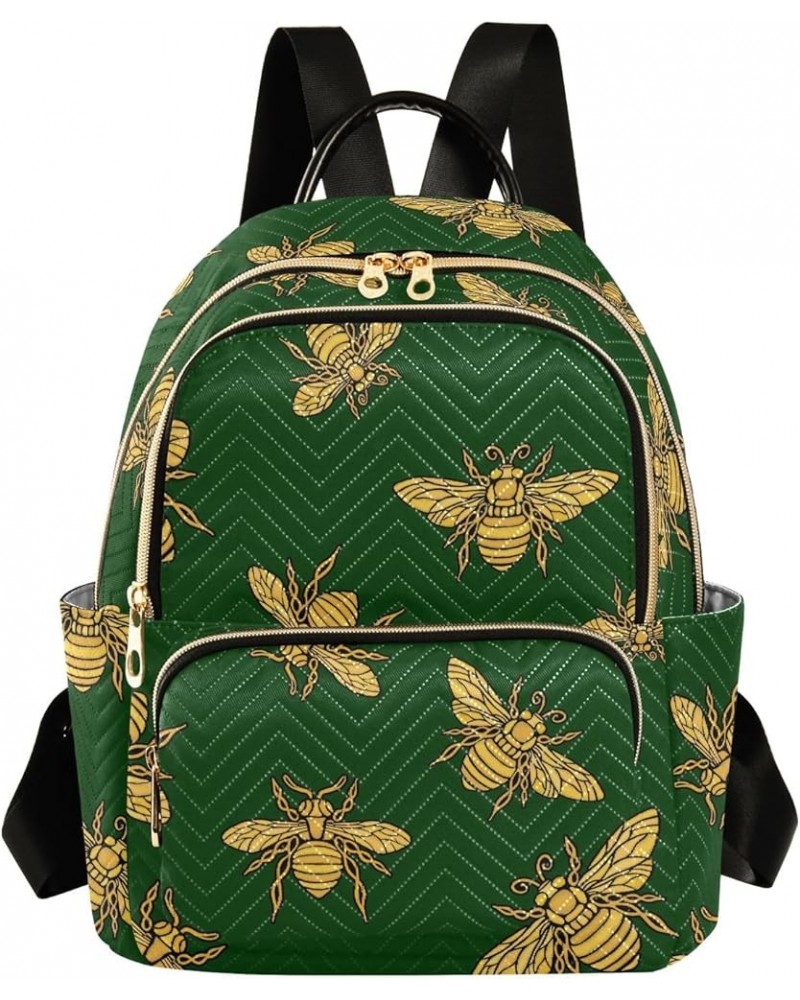 Travel Backpack Purse for Women Fashion Anti-theft Work Casual Honey Bee Green Daypack Shoulder Bag Medium Size Medium $17.39...