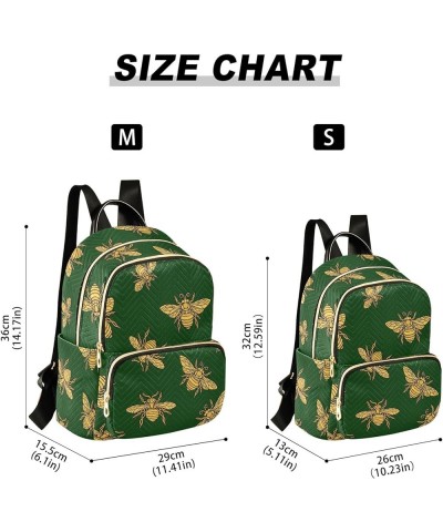 Travel Backpack Purse for Women Fashion Anti-theft Work Casual Honey Bee Green Daypack Shoulder Bag Medium Size Medium $17.39...