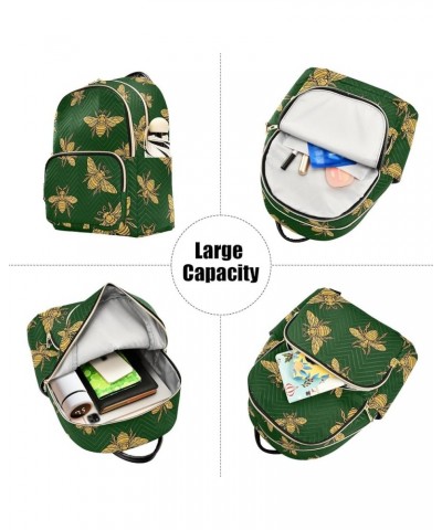 Travel Backpack Purse for Women Fashion Anti-theft Work Casual Honey Bee Green Daypack Shoulder Bag Medium Size Medium $17.39...