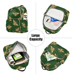 Travel Backpack Purse for Women Fashion Anti-theft Work Casual Honey Bee Green Daypack Shoulder Bag Medium Size Medium $17.39...