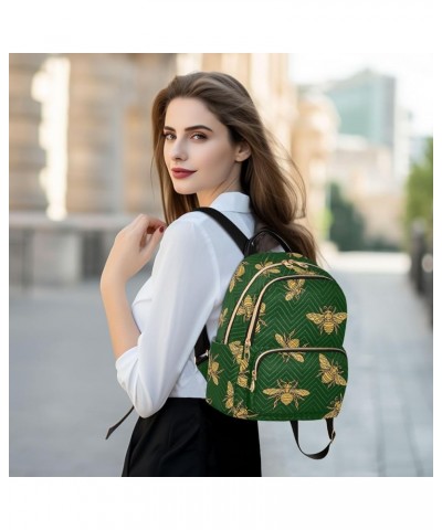 Travel Backpack Purse for Women Fashion Anti-theft Work Casual Honey Bee Green Daypack Shoulder Bag Medium Size Medium $17.39...