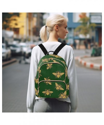 Travel Backpack Purse for Women Fashion Anti-theft Work Casual Honey Bee Green Daypack Shoulder Bag Medium Size Medium $17.39...