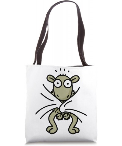 Funny Naked Lamb Cute Baby Sheep Farm Animal Farmer Country Tote Bag $9.03 Totes