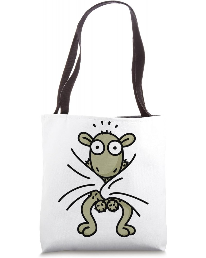 Funny Naked Lamb Cute Baby Sheep Farm Animal Farmer Country Tote Bag $9.03 Totes