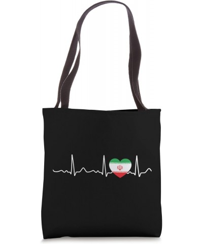 Iran - heartbeat, pulse, heart line, ECG Tote Bag $12.94 Totes