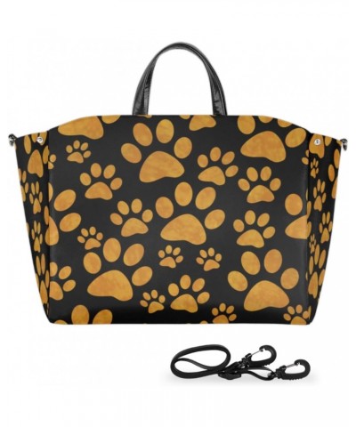 Dog Paw Large Tote Bag for Women Travel Should Bag Big Oversized Totes Waterproof Crossbody Tote Bag with Adjustable Strap fo...