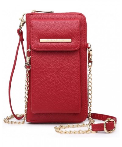 Crossbody Bag Phone Purse Handbag for Women Shoulder Bag Credit Card Wristlet Wallet with Multi Pockets Red $16.19 Crossbody ...