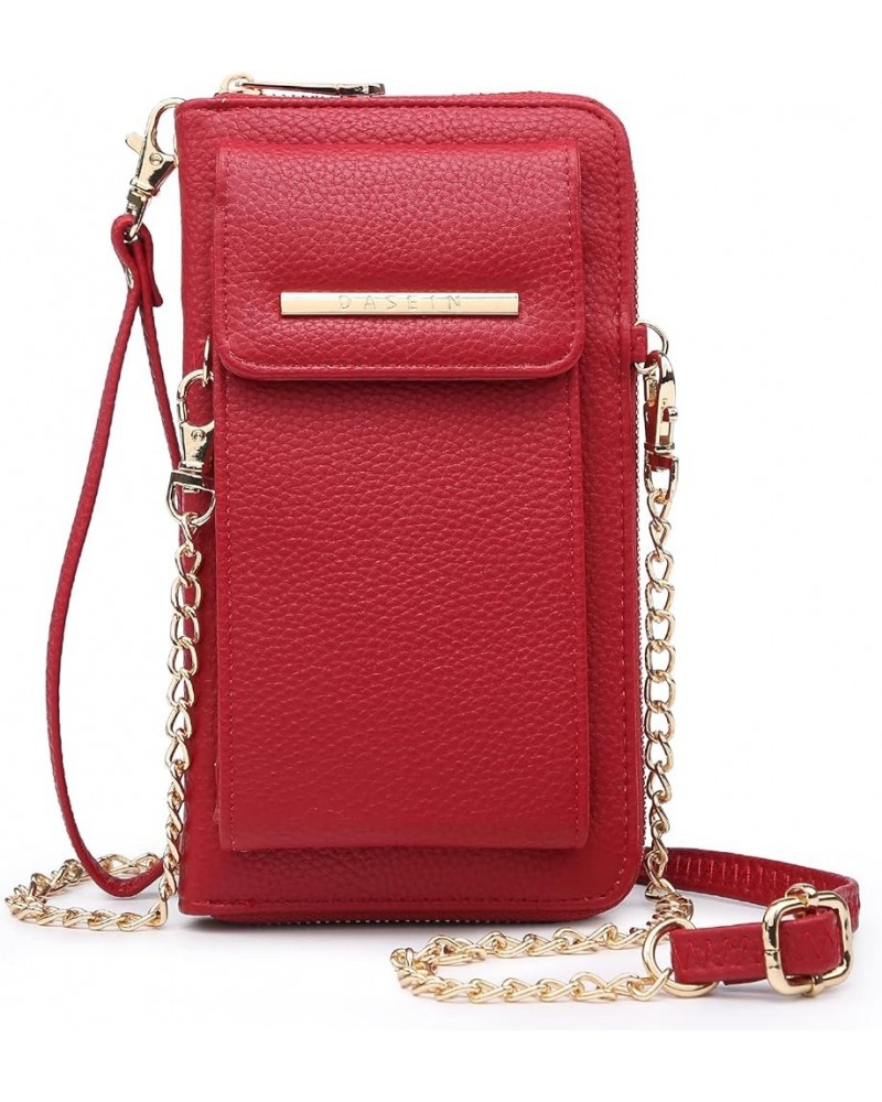 Crossbody Bag Phone Purse Handbag for Women Shoulder Bag Credit Card Wristlet Wallet with Multi Pockets Red $16.19 Crossbody ...