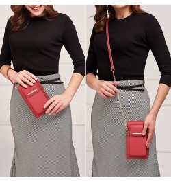 Crossbody Bag Phone Purse Handbag for Women Shoulder Bag Credit Card Wristlet Wallet with Multi Pockets Red $16.19 Crossbody ...