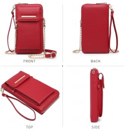 Crossbody Bag Phone Purse Handbag for Women Shoulder Bag Credit Card Wristlet Wallet with Multi Pockets Red $16.19 Crossbody ...