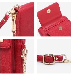 Crossbody Bag Phone Purse Handbag for Women Shoulder Bag Credit Card Wristlet Wallet with Multi Pockets Red $16.19 Crossbody ...