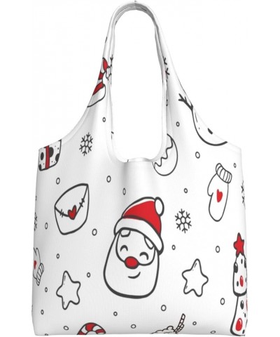 Merry Christmas Single Shoulder Commuter Canvas Tote Bags For Women And Men 028merry Christmas $8.79 Totes