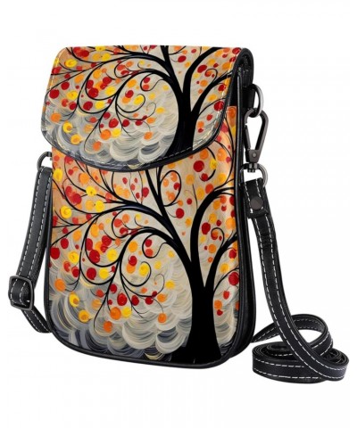 Crossbody Bags for Women,Crossbody Bag Men,Small Sling Bag,Abstract Autumn Tree Leaf,Crossbody Purse $14.31 Crossbody Bags