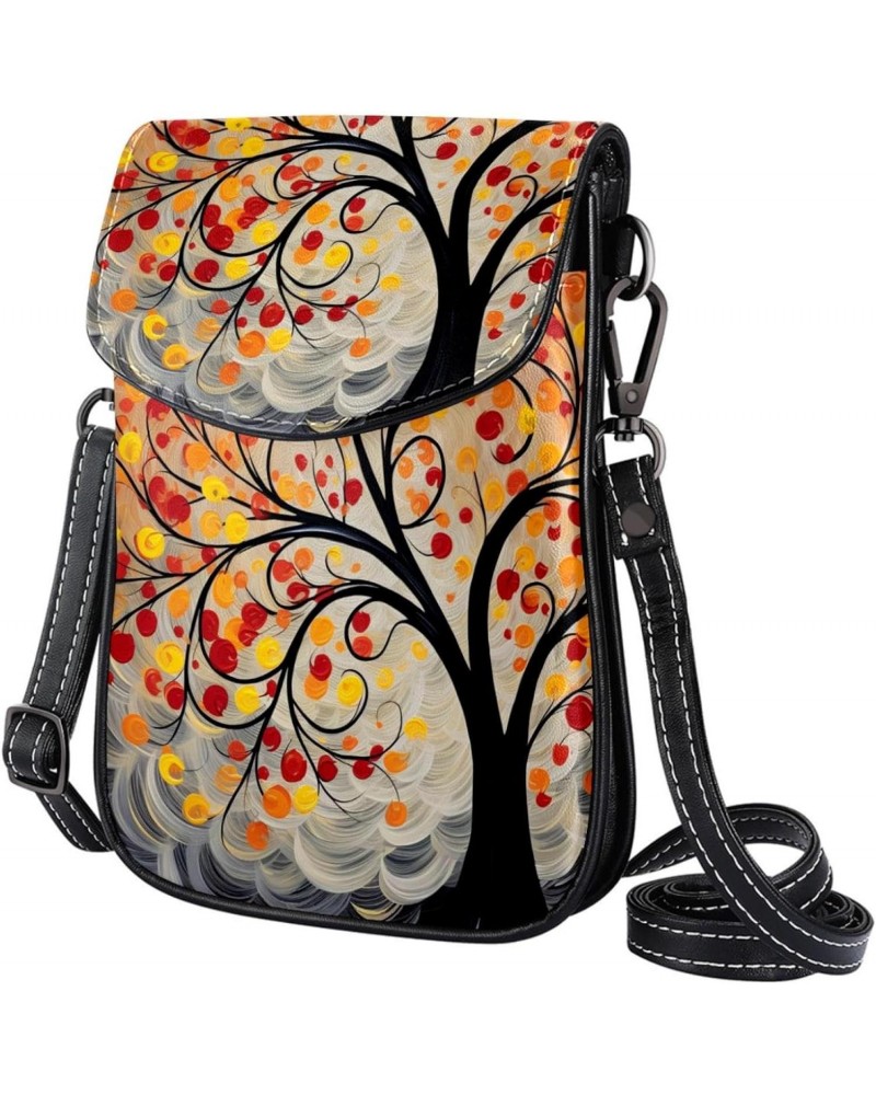 Crossbody Bags for Women,Crossbody Bag Men,Small Sling Bag,Abstract Autumn Tree Leaf,Crossbody Purse $14.31 Crossbody Bags