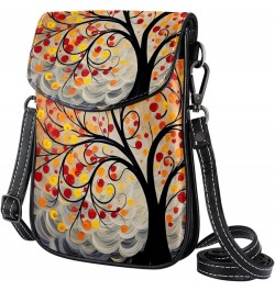 Crossbody Bags for Women,Crossbody Bag Men,Small Sling Bag,Abstract Autumn Tree Leaf,Crossbody Purse $14.31 Crossbody Bags