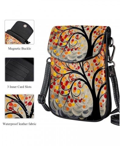 Crossbody Bags for Women,Crossbody Bag Men,Small Sling Bag,Abstract Autumn Tree Leaf,Crossbody Purse $14.31 Crossbody Bags