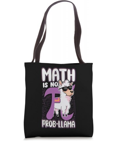 Math Teacher Nerd Student Formula Equation Pun Llama Math Is Tote Bag $12.75 Totes