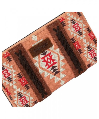 Wristlet Western Wallet Boho Aztec Credit Card Holder for Women 2203 Orange $25.64 Wristlets