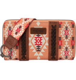 Wristlet Western Wallet Boho Aztec Credit Card Holder for Women 2203 Orange $25.64 Wristlets