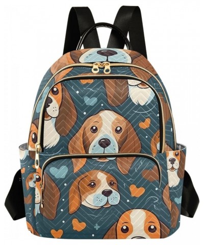 Small Backpack for Women Travel Bag Beagle Dog Cartoon Daypack Purse Fashion Shoulder Bag Rucksack Medium A460 $11.44 Backpacks