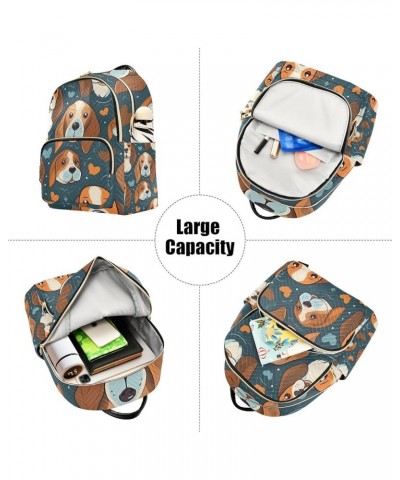 Small Backpack for Women Travel Bag Beagle Dog Cartoon Daypack Purse Fashion Shoulder Bag Rucksack Medium A460 $11.44 Backpacks