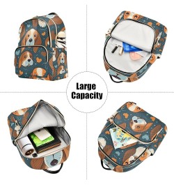 Small Backpack for Women Travel Bag Beagle Dog Cartoon Daypack Purse Fashion Shoulder Bag Rucksack Medium A460 $11.44 Backpacks