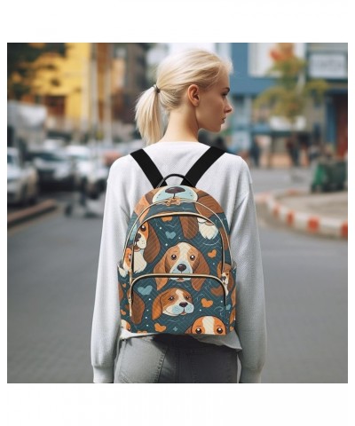 Small Backpack for Women Travel Bag Beagle Dog Cartoon Daypack Purse Fashion Shoulder Bag Rucksack Medium A460 $11.44 Backpacks