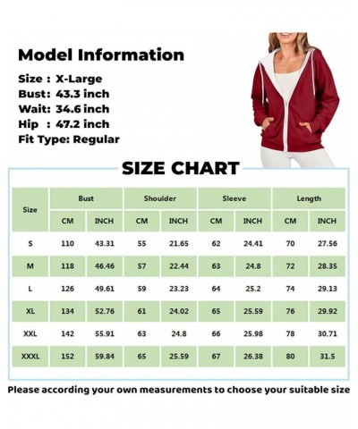 Womens Hoodies Zip Up Drawstring Sweatshirts Long Sleeve Oversized Y2k Clothes Casual Loose Jackets with Pockets 7-blue $10.6...