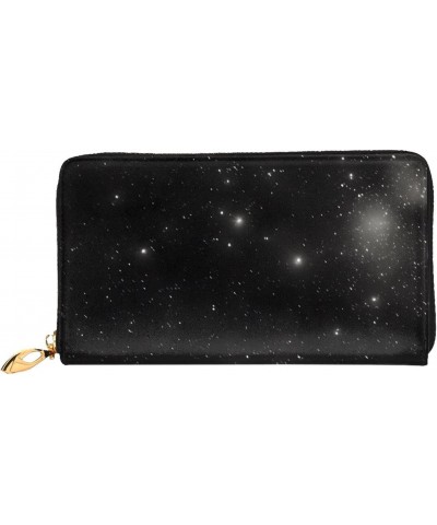 Black And White Galaxy&*Women'S Zipped Wallet With Multiple Card Slots. With Zipped Coin Pocket. $20.44 Wallets