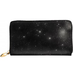 Black And White Galaxy&*Women'S Zipped Wallet With Multiple Card Slots. With Zipped Coin Pocket. $20.44 Wallets