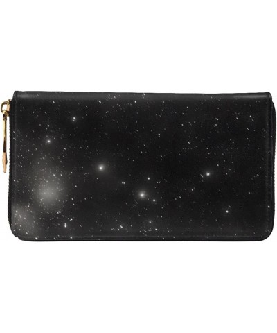 Black And White Galaxy&*Women'S Zipped Wallet With Multiple Card Slots. With Zipped Coin Pocket. $20.44 Wallets