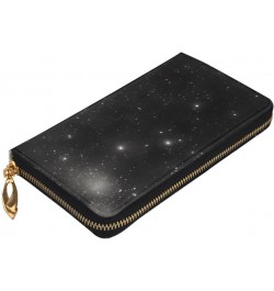 Black And White Galaxy&*Women'S Zipped Wallet With Multiple Card Slots. With Zipped Coin Pocket. $20.44 Wallets