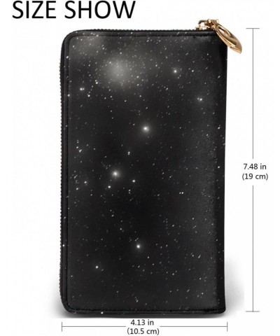 Black And White Galaxy&*Women'S Zipped Wallet With Multiple Card Slots. With Zipped Coin Pocket. $20.44 Wallets