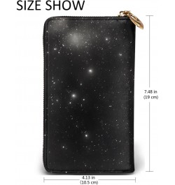 Black And White Galaxy&*Women'S Zipped Wallet With Multiple Card Slots. With Zipped Coin Pocket. $20.44 Wallets