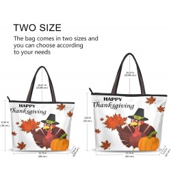 Christmas Pink Flamingo Handbags for Women Tote Bag Large Capacity Top Handle Shopper Shoulder Bag Thanksgiving Turkey Bird $...