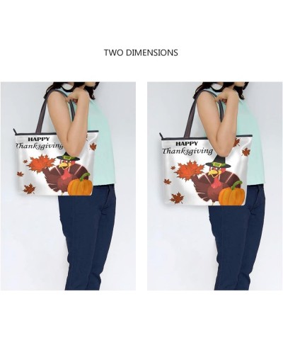 Christmas Pink Flamingo Handbags for Women Tote Bag Large Capacity Top Handle Shopper Shoulder Bag Thanksgiving Turkey Bird $...