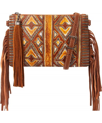 Western Purse for Women Crossbody Bag Wristlet Clutch Purse A3 Brown Aztec $19.68 Crossbody Bags