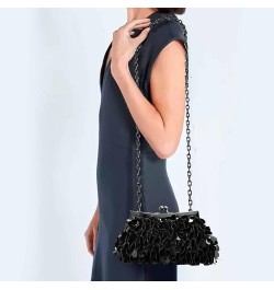 Sequin Clutch Purse Glitter Evening Clutch Sparkly Purse Bling Wedding Purse for Women Black $15.36 Evening Bags