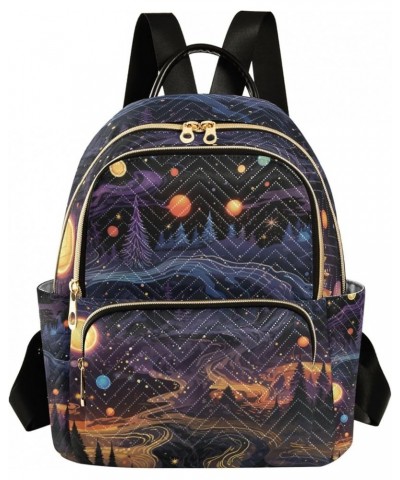 Mini Backpack Purse for Women, Planet Starry Sky Travel Bag Casual Daypack Shoulder Bag Small $16.63 Backpacks